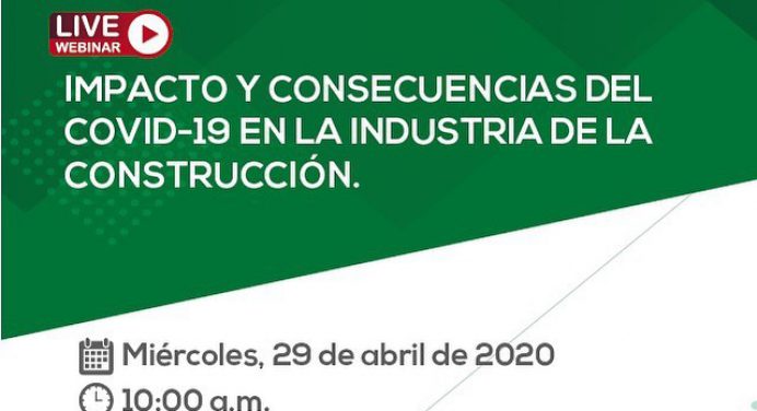 UNPHU celebra webinar “Impacto y consecuencias del Covid-19 en la industria de la construcción”