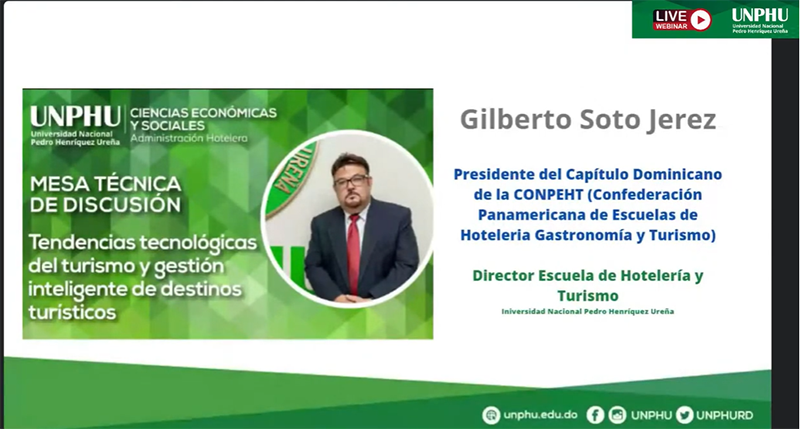 UNPHU holds a technical discussion panel ‘’Technological trends of tourism and intelligent management of tourist destinations ‘’ 