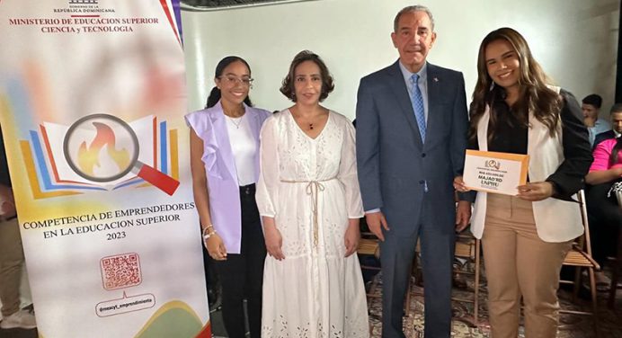 Estudiantes de la UNPHU, ganan segundo lugar en la competencia de Emprendedores en la Educación Superior MESCYT 2023
